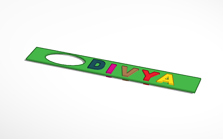 3D design divya_keychain | Tinkercad