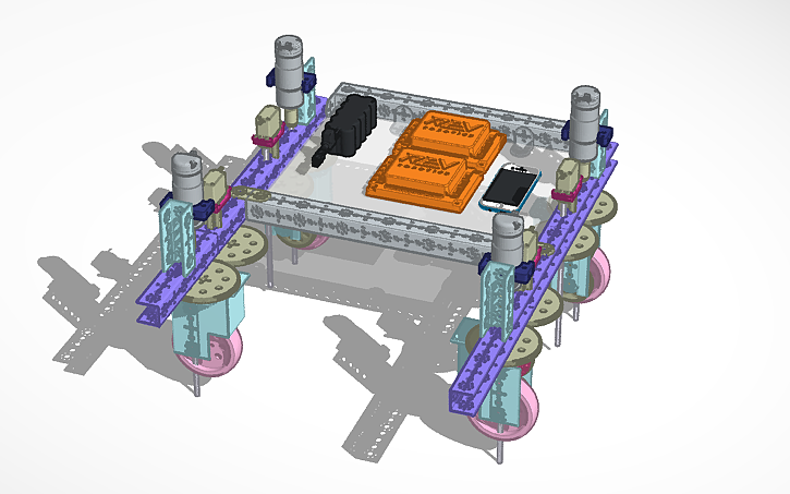 3D design FTC 2021 - 2022 Initial Robot Base Design - Tinkercad