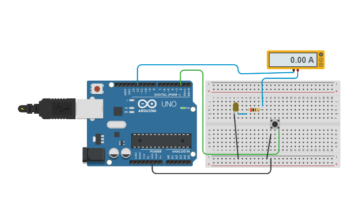 Circuit design Input Pullup Serial - Tinkercad