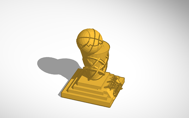 Openscad Trophy 3D design Finals Trophy - Tinkercad