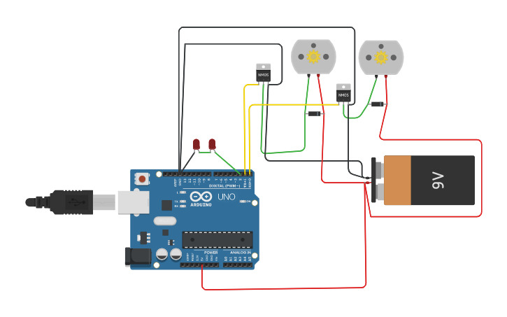 Circuit design Arduino - Tinkercad