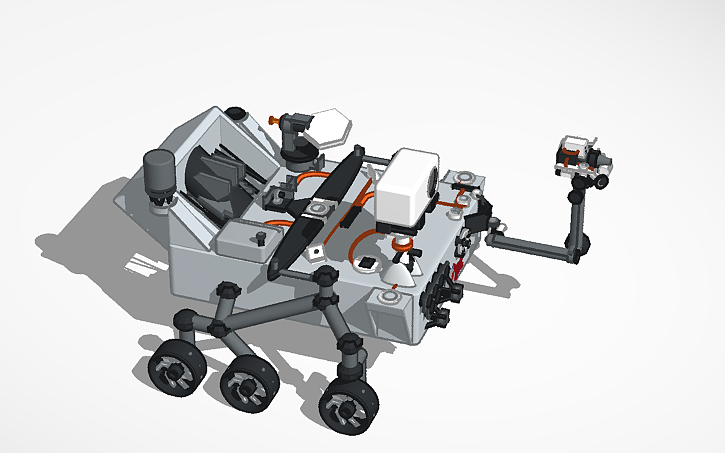3D design Curiosity Rover - Tinkercad