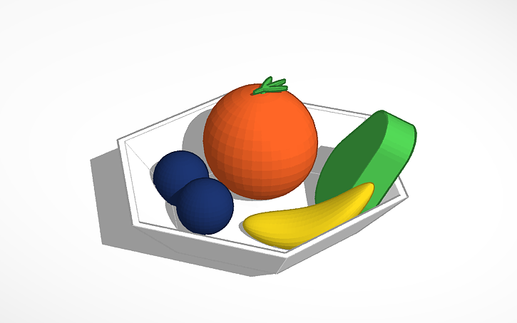 3d Design Fruit Bowl Tinkercad