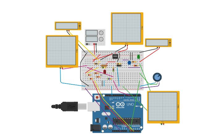 Circuit design SDP-Projek - Tinkercad