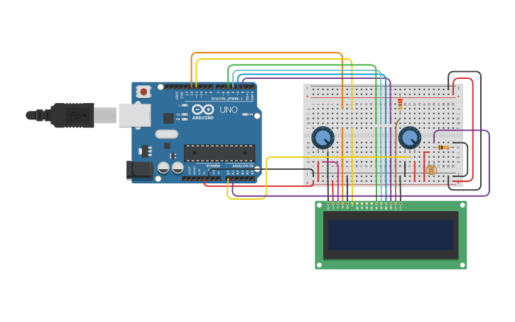 Circuit design Environmental Monitor Dashboard - Tinkercad