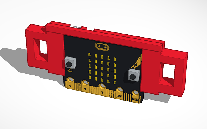 3D design soporte microbit - Tinkercad