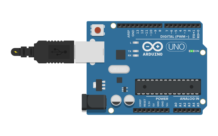 Circuit design Arduino UNO R3 - Tinkercad