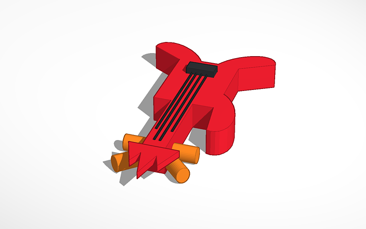 3D design rocking strings - Tinkercad