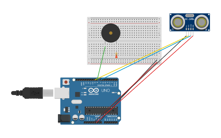 Circuit design Sound Waver - Tinkercad