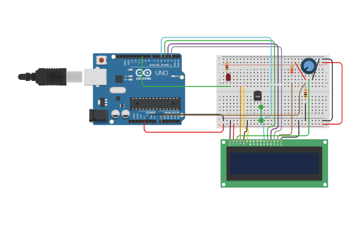 Circuit design Light sensor | Tinkercad