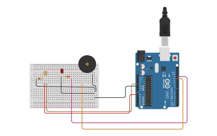 Circuit Design Buzzer And Led Using Arduino And Ldr Tinkercad Circuit Design Buzzer And Led Using Arduino And Ldr Tinkercad