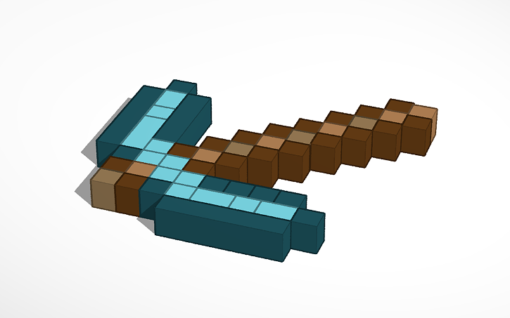 3D design Diamond pickaxe - Tinkercad