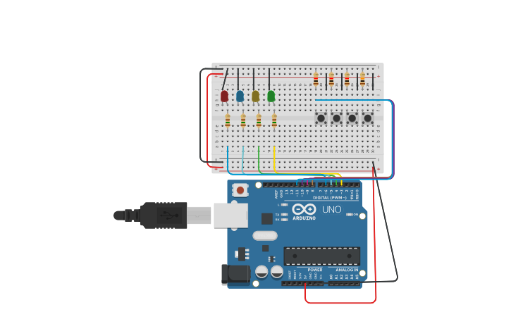 Circuit design Trabajo Practico 2 UNIDAD 3, EJERCICIO 1 - Tinkercad