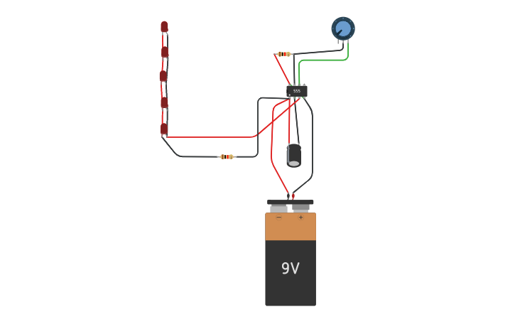 Circuit design circuito leds - Tinkercad