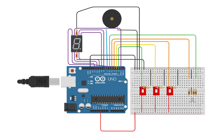 Circuit design Exercício 4 - Lista 4 - Tinkercad
