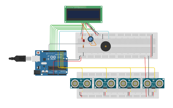 Arduino Three Button Kitchen Timer Code Circuit design Kitchen Timer 1 | Tinkercad