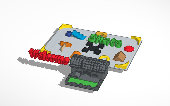 3d Design Simple Backyard Skate Park Tinkercad