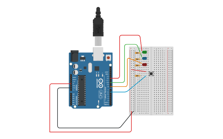 Circuit design Arduino Lesson 3 - Tinkercad