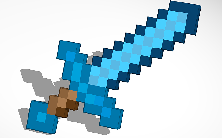 3D design Minecraft Sword | Tinkercad