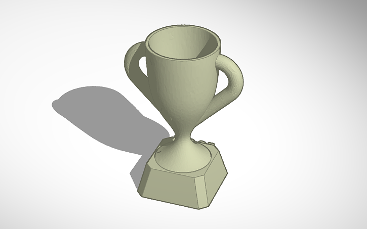 super bowl trophy tinkercad