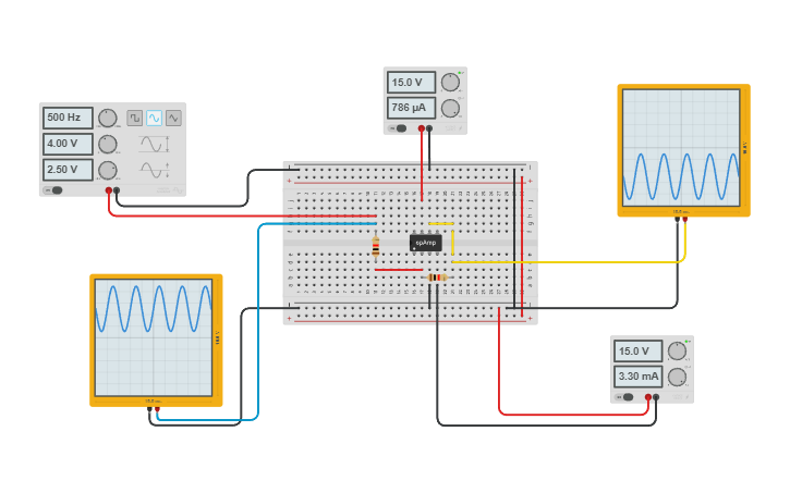 Circuit design Circuito Inversor - Tinkercad