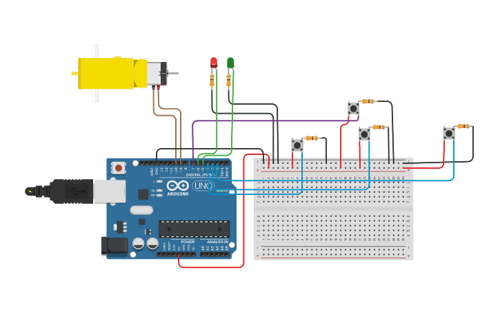 Circuit design lector de tarjeta infrarrojo - Tinkercad