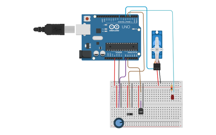 Circuit design Sensors and actuators | Tinkercad