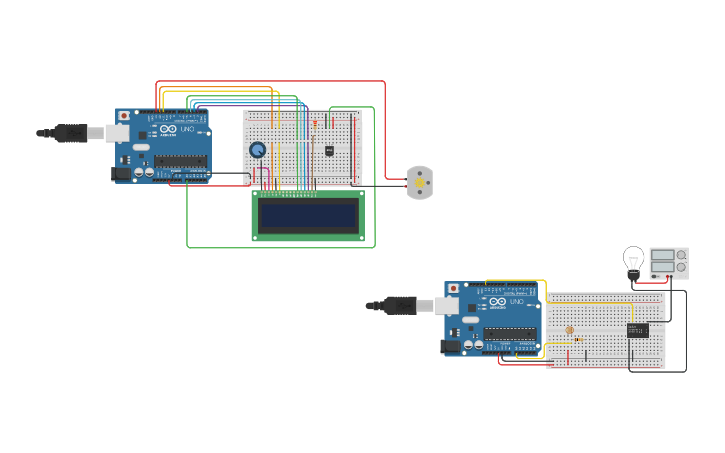 Circuit design Estufa - Tinkercad