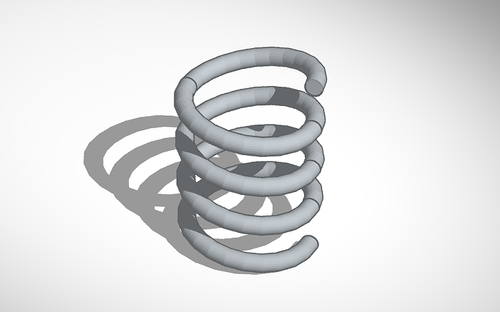3D design spring - Tinkercad