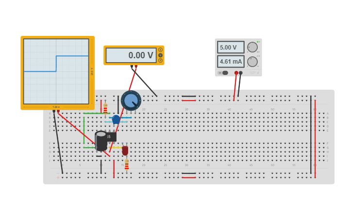 Circuit design Generador de pulsos 555 - Tinkercad