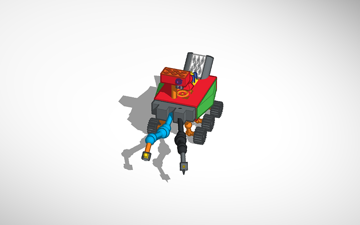 Cad Block Mars Rover 3D design Mars rover copy - Tinkercad