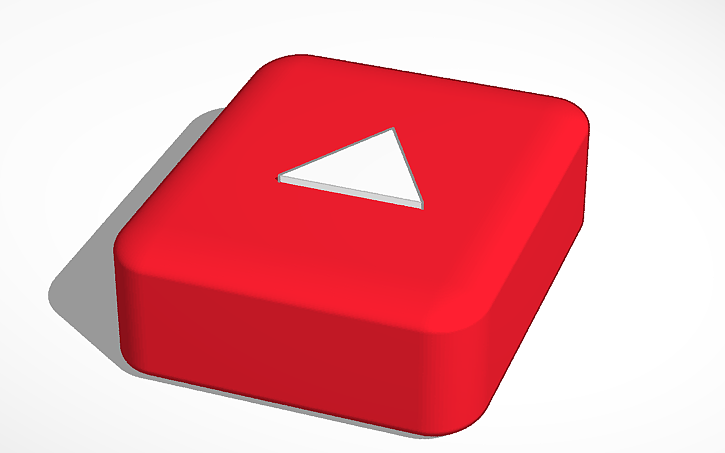 3D design YouTube play button | Tinkercad