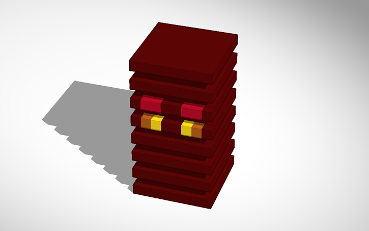 Minecraft Magma Cube In Mid Jump Tinkercad Minecraft Magma Cube In Mid Jump Tinkercad