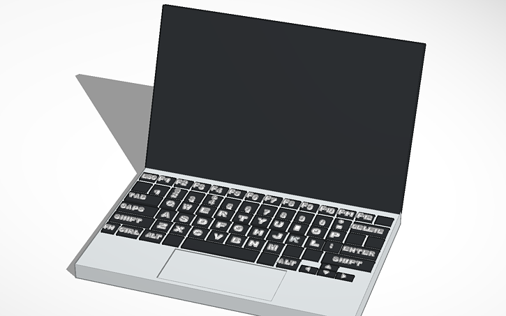 3D design laptop Tinkercad