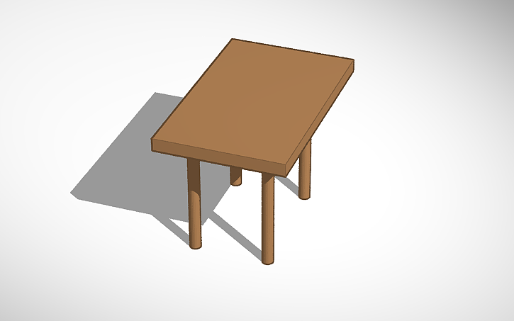 3D design Mesa | Tinkercad