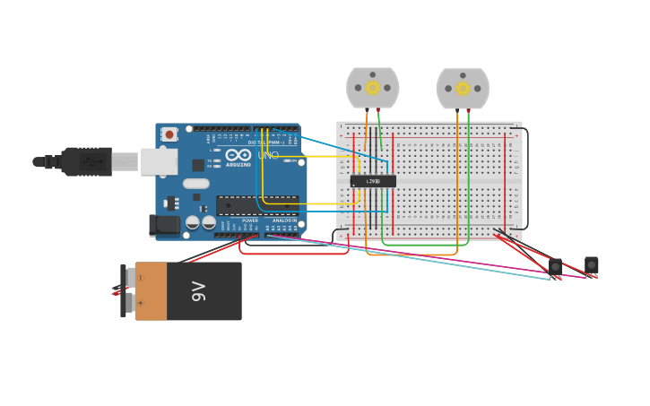Circuit design IR SENSOR | Tinkercad