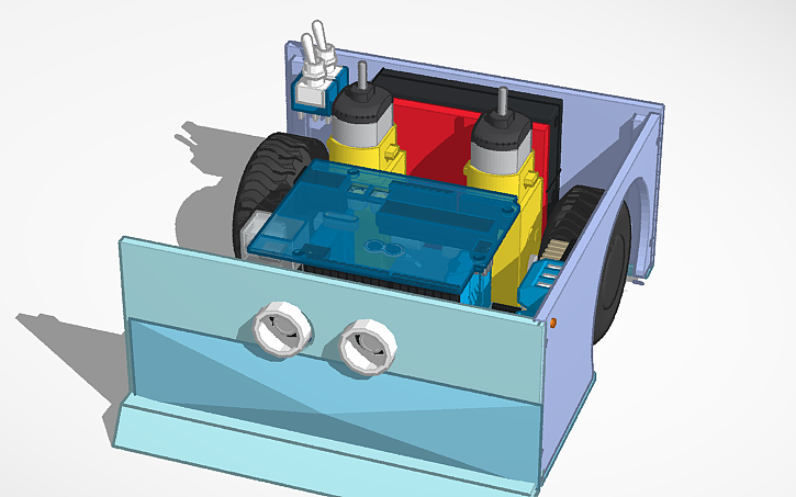 3D design SumoBot Mino Prototype - Tinkercad