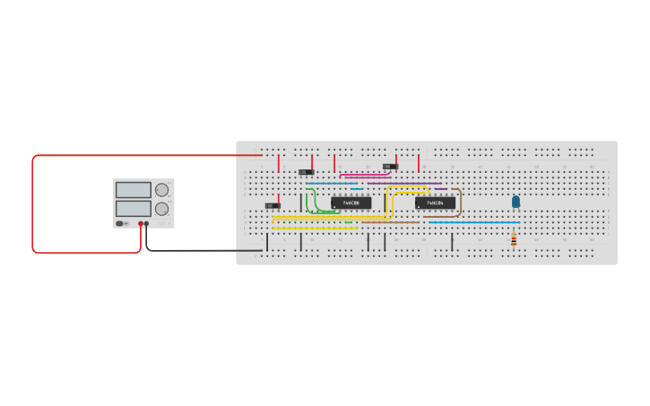 Circuit design realization using nand gates | Tinkercad