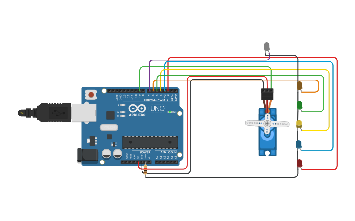 Circuit design Elevator - Tinkercad