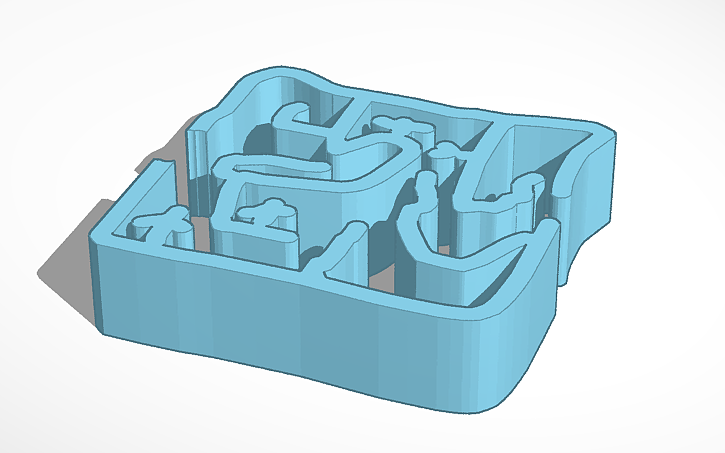 3D design maze | Tinkercad