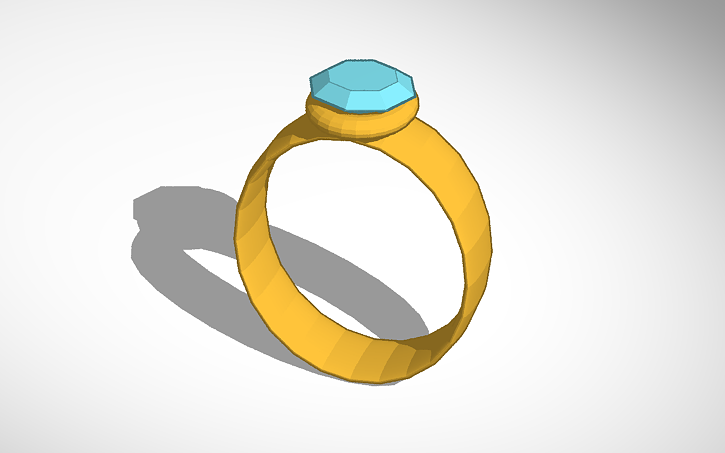 3D design diamond ring | Tinkercad