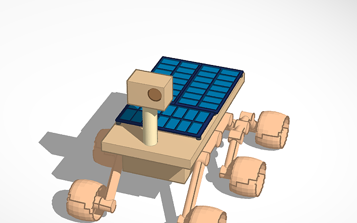 Cad Block Mars Rover 3D design Mars Rover - Tinkercad
