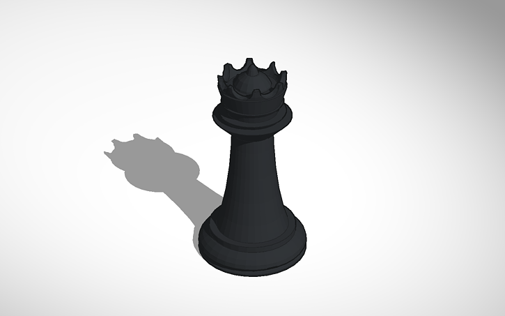 XADREZ DAMA CHESS QUEEN, 3D CAD Model Library