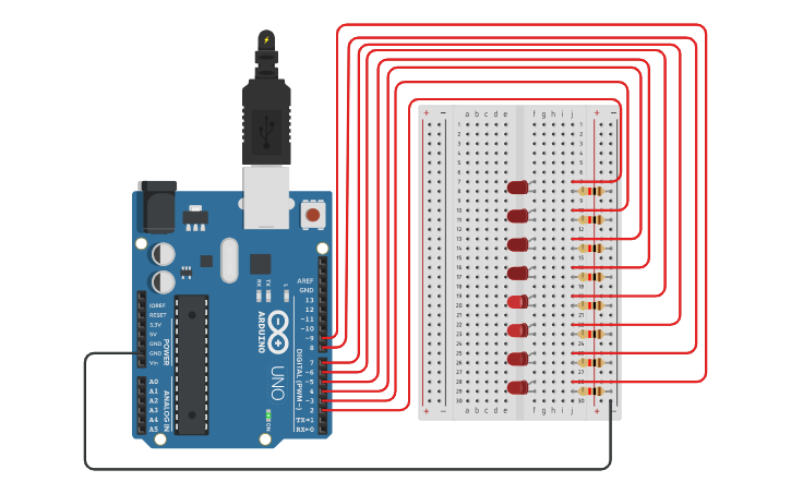 Circuit design Project 7 - Tinkercad