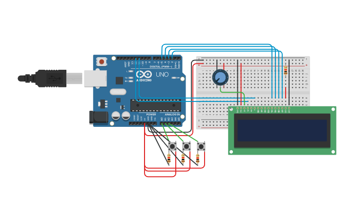 Circuit design Practical No 22 Display potentiometer and push button ...