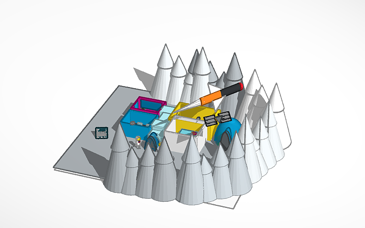 3D design Base lunar por Sandra Daniel y Verónica | Tinkercad