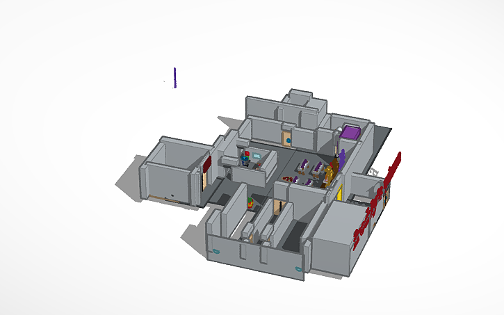 3d Design Copy Of Fnaf 1 Map 