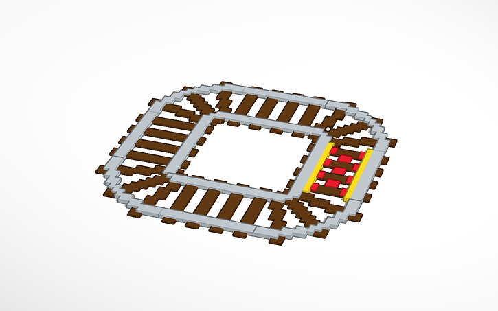 3D design Minecraft Rails | Tinkercad