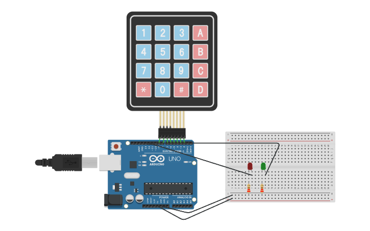 Circuit design pin-code - Tinkercad