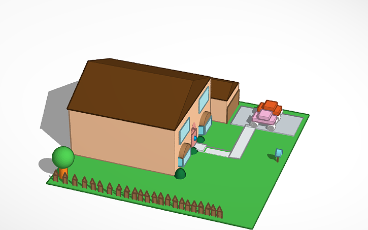 Casa De Los Simpsons Tinkercad